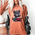 Scottish Terrier Reading a Book Dog Women's Comfort Colors T-Shirt Yam