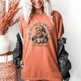 He Sees What You'Ve Been Reading Bookish Christmas Women's Comfort Colors T-Shirt Yam