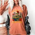 Skeleton Read Book Just One More Chapter Floral Book Lover Women's Comfort Colors T-Shirt Yam
