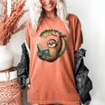 Sloth Reading a Book Lazy Sloth Bookworm Women's Comfort Colors T-Shirt Yam Sloth Reading a Book Lazy Sloth Bookworm Women's Comfort Colors T-Shirt Yam