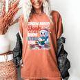 Snowman Winter Snow So Many Books Christmas Snow Little Time Women's Comfort Colors T-Shirt Yam