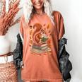 Squirrel Reading Book Lovers Fall Leaves Library Books Women's Comfort Colors T-Shirt Yam Squirrel Reading Book Lovers Fall Leaves Library Books Women's Comfort Colors T-Shirt Yam