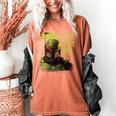 Star Wars The Book Of Boba Fett Neon Boba Fett Lives Poster Women's Comfort Colors T-Shirt Yam