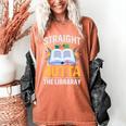 Straight Outta The Library Book Lover Men Women Premium Tri-Blend Women's Comfort Colors T-Shirt Yam