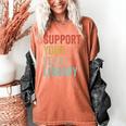 Support Your Local Library Books Bookaholic Teacher Bookworm Women's Comfort Colors T-Shirt Yam