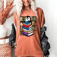 Teacher Librarian Kawaii Penguin Book Lover Penguin Women's Comfort Colors T-Shirt Yam