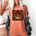 History Month Black Afro Girl Women Book Lovers Women's Comfort Colors T-Shirt Yam