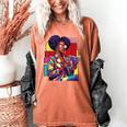 History Woman Reading Book Geometric Girl Educated Women's Comfort Colors T-Shirt Yam