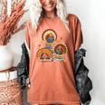 Turkey Read Books Reading Fall Thanksgiving Teacher Women's Comfort Colors T-Shirt Yam