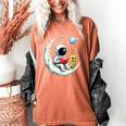 UFO Alien Astronaut Reading Book In Space Women's Comfort Colors T-Shirt Yam UFO Alien Astronaut Reading Book In Space Women's Comfort Colors T-Shirt Yam