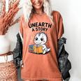 Unearth a Story Cute Dinosaur Summer Reading 2026 Dino Book Women's Comfort Colors T-Shirt Yam Unearth a Story Cute Dinosaur Summer Reading 2026 Dino Book Women's Comfort Colors T-Shirt Yam