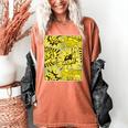 Varsity-Gold Yellow Comic Book University Varsity-Gold Women's Comfort Colors T-Shirt Yam