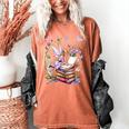 Watercolor Butterfly Fairy Read Book Library Fantasy Novel Women's Comfort Colors T-Shirt Yam