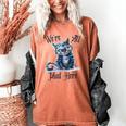 We'Re All Mad Here Cheshire Cat Alice Wonderland Book Kids Women's Comfort Colors T-Shirt Yam