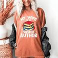 My Wife Is My Favorite Author Book Writer Women's Comfort Colors T-Shirt Yam