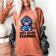 Wild About Reading Book Lover Gorilla Women's Comfort Colors T-Shirt Yam