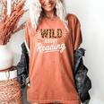 Wild About Reading Books Reader Lover Bookworm Leopard Print Women's Comfort Colors T-Shirt Yam Wild About Reading Books Reader Lover Bookworm Leopard Print Women's Comfort Colors T-Shirt Yam