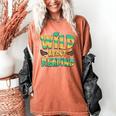 WILD ABOUT READING I Love Books Bookworm Library Day Women's Comfort Colors T-Shirt Yam