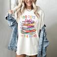 100 Days In The Books Cute Book 100 Days Of School Teachers Women's Comfort Colors T-Shirt Ivory