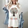 100 Days In The Books Tree Reading Teacher Student 100th Day Women's Comfort Colors T-Shirt Ivory