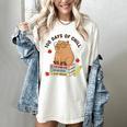 100 Days Of Chill Cute Capybara School Book Lover Women's Comfort Colors T-Shirt Ivory