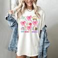 100 Days Of School Coquette Bow School Bus Pencil Books Women's Comfort Colors T-Shirt Ivory 100 Days Of School Coquette Bow School Bus Pencil Books Women's Comfort Colors T-Shirt Ivory