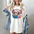 Adorable Book Lover Axolotl With Reading Glasses Cute Women's Comfort Colors T-Shirt Ivory Adorable Book Lover Axolotl With Reading Glasses Cute Women's Comfort Colors T-Shirt Ivory