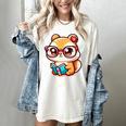 Adorable Book Lover Chipmunk With Reading Glasses Cute Premium Women's Comfort Colors T-Shirt Ivory