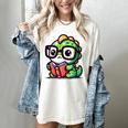 Adorable Book Lover Iguana With Reading Glasses Cute Women's Comfort Colors T-Shirt Ivory