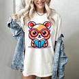 Adorable Book Lover Quokka With Reading Glasses Cute Women's Comfort Colors T-Shirt Ivory