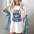 Adorable Book Lover Valkyrie With Reading Glasses Cute Women's Comfort Colors T-Shirt Ivory