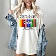 Adult Coloring Book Can I Go Color Now Women Men Adults Premium Tri-Blend Women's Comfort Colors T-Shirt Ivory