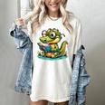 Alligator Reading a Book Animal Women's Comfort Colors T-Shirt Ivory Alligator Reading a Book Animal Women's Comfort Colors T-Shirt Ivory