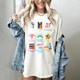 Ally Anti Trump Liberal BLM Love Is Love Banned Books Icons Women's Comfort Colors T-Shirt Ivory