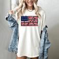 America US Flag Books Library Reading For Book Lover Reader Women's Comfort Colors T-Shirt Ivory