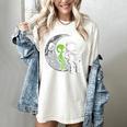 Astronaut Reading Book To Alien Moon Space Women Kids Men Premium Tri-Blend Women's Comfort Colors T-Shirt Ivory