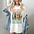 Ban Liars And Crooks Not History And Books Bookworm Library Women's Comfort Colors T-Shirt Ivory