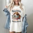 Basset Hound Dog Breed I Just Want To Read Books And Pet My Women's Comfort Colors T-Shirt Ivory