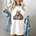 Bigfoot Reading a Cookbook Women's Comfort Colors T-Shirt Ivory Bigfoot Reading a Cookbook Women's Comfort Colors T-Shirt Ivory