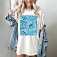 Blue Comic Book Blue Graphic Women's Comfort Colors T-Shirt Ivory