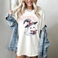 Boo Ghost Books Coquette Bow Halloween Women School Teacher Women's Comfort Colors T-Shirt Ivory Boo Ghost Books Coquette Bow Halloween Women School Teacher Women's Comfort Colors T-Shirt Ivory