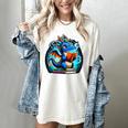 Book Dragon Reading Lover Women's Comfort Colors T-Shirt Ivory