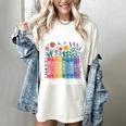 Book Flower Radicalized By Basic Decency Feminist Leftist Women's Comfort Colors T-Shirt Ivory