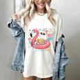 Book Girl Summer Skeleton Reading Books Lovers Beach Women's Comfort Colors T-Shirt Ivory