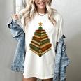 Book Lover Christmas Graphic For Librarians Women's Comfort Colors T-Shirt Ivory