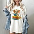 Book Lover Elephant Reading Books Library Read Books Be Kind Women's Comfort Colors T-Shirt Ivory