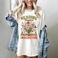 Book Lover Reading Bookish Floral Reading Powers Imagination Women's Comfort Colors T-Shirt Ivory Book Lover Reading Bookish Floral Reading Powers Imagination Women's Comfort Colors T-Shirt Ivory