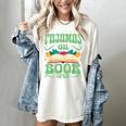 Book And Pajama Pajamas On Book Open Women's Comfort Colors T-Shirt Ivory Book And Pajama Pajamas On Book Open Women's Comfort Colors T-Shirt Ivory