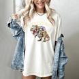 Book Reading Dinosaur T-Rex Dino Bookworm Women's Comfort Colors T-Shirt Ivory