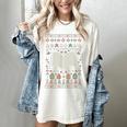 Book Reading Ugly Christmas Women's Comfort Colors T-Shirt Ivory